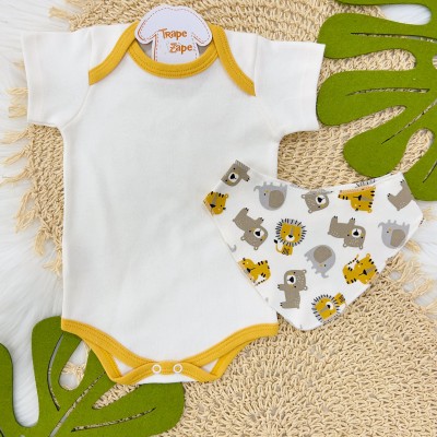 Conjunto M/c + Bandana Safari Mostarda